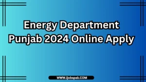 Energy Department Punjab 2024 Online Apply