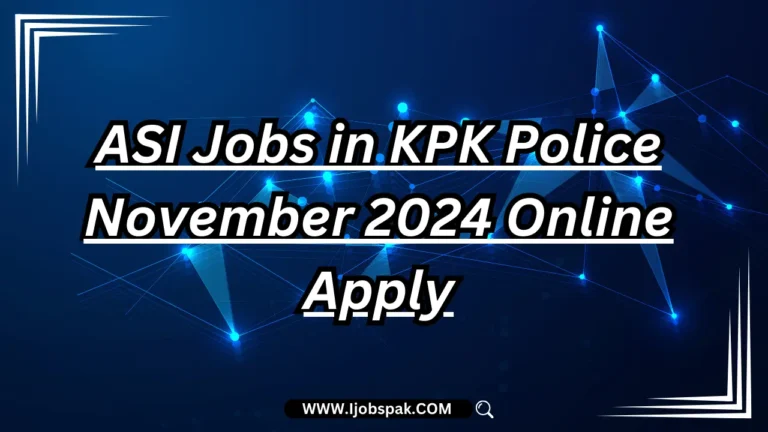 ASI Jobs in KPK Police November 2024 Online Apply