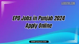 EPD Jobs in Punjab 2024 Apply Online